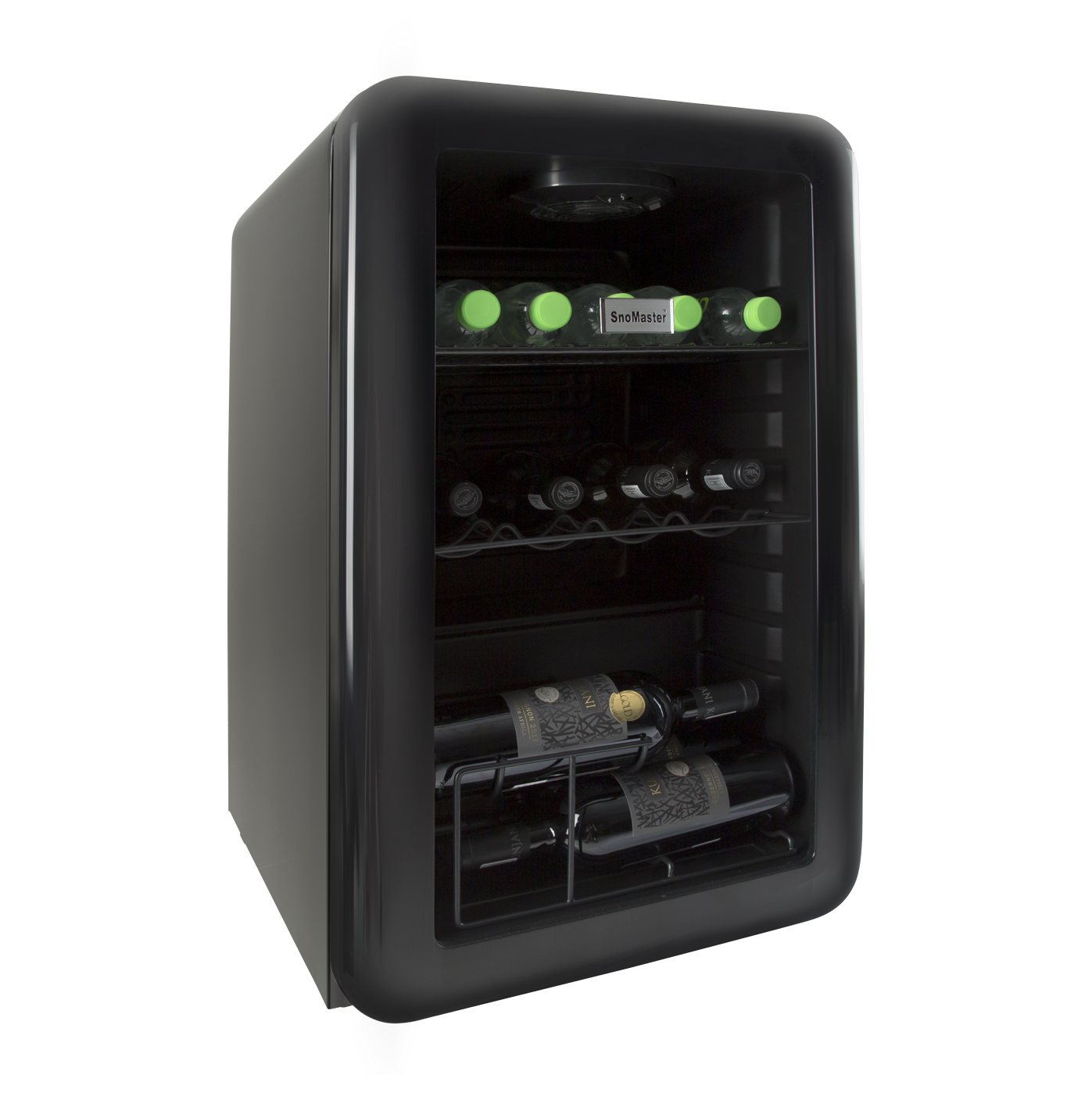 SnoMaster – 68L Black Retro Counter-Top Beverage Cooler