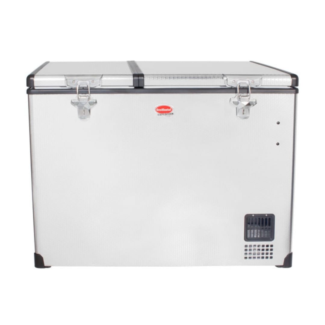 SnoMaster – 85L Dual Compartment Stainless Steel Fridge/Freezer AC/DC